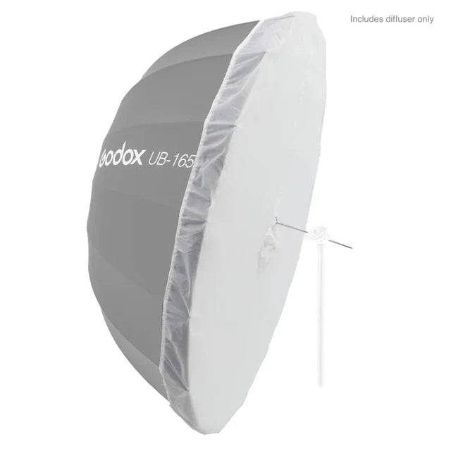 Godox 165cm Parabolic Silver Umbrella + diffuser